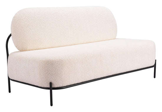 Teddy Fabric Sofa Vanilla - Zuo Modern Arendal Sofa