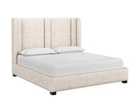 Sunpan Clemonte Bed In Dream Cream/Liv Indigo/Polo Club Stone - King