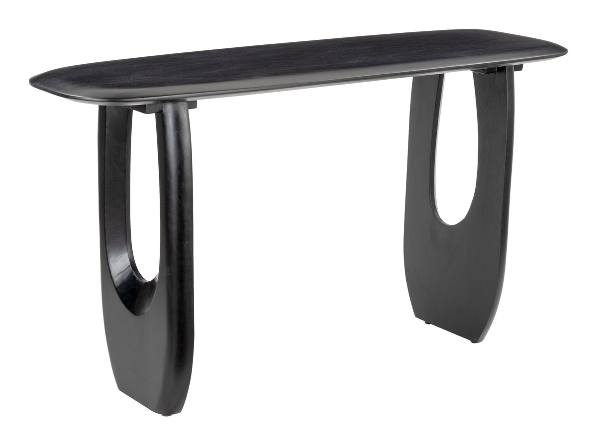 Zuo Modern Arasan Console Table in Black, Console Tables, Acacia, Wood, 