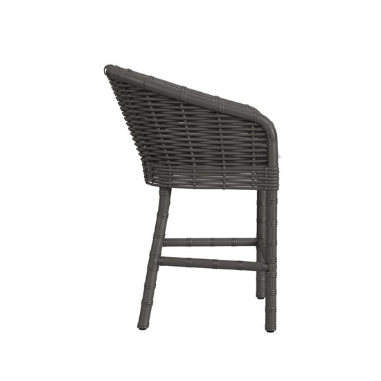 Sunset West Cabo Counter Stool in Soothe Pearl with Flange Welt