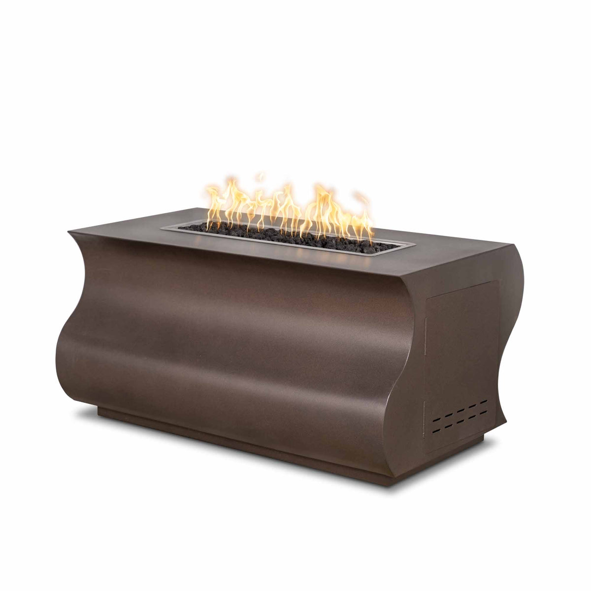 The Outdoor Plus Tidal 48" Copper Fire Pit, Liquid Propane, Match Lit with Flame Sense System, Tidal, Metal, Outdoor