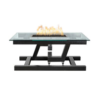 The Outdoor Plus Newton Powder Coated Fire Pit - Floating Appearance, 38" X 34", Liquid Propane, Black, Newton, Outdoor
