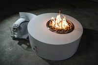The Outdoor Plus Isla Fire Pit - Hammered Copper, 42", Liquid Propane, Plug & Play Electronic Ignition, Isla, Metal, Outdoor