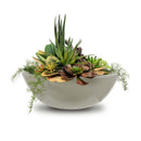 The Outdoor Plus Sedona GFRC Planter Bowl, 27", Ash, Sedona, Concrete, Outdoor