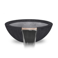 The Outdoor Plus Sedona Wood Grain Water Bowl, Ebony, Sedona, Wood, Wood Finish, Outdoor