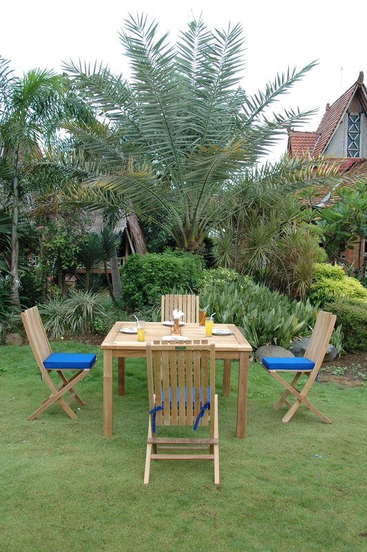 Anderson Teak Windsor Comfort Chair 7-Pieces Folding Dining Set