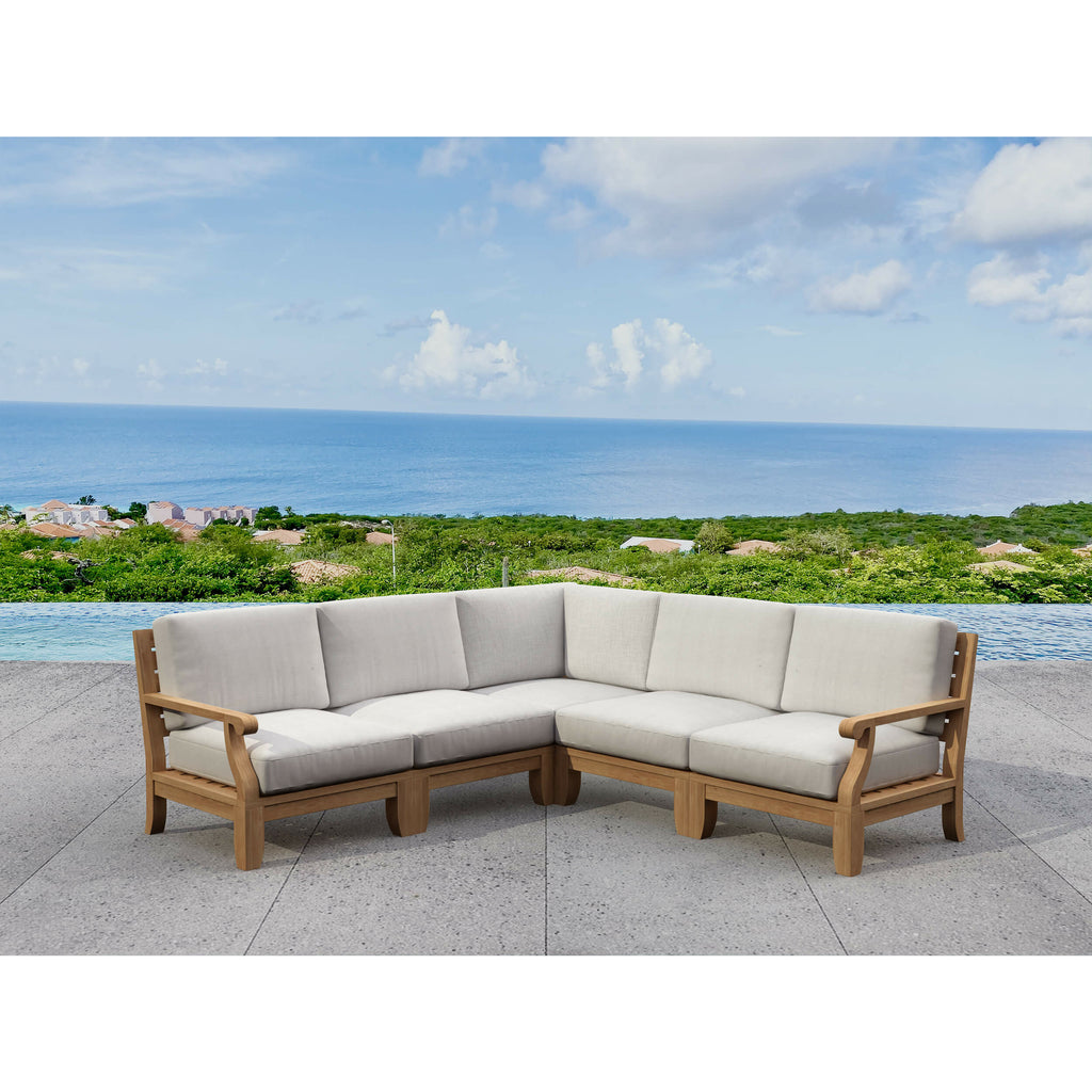 Anderson Teak Riviera Luxe 5-Pieces Modular Set