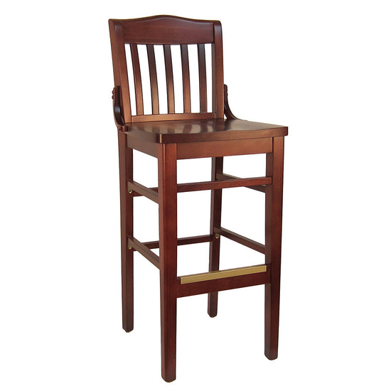 H&D Seating School House Wood Bar Stool