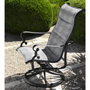 Woodard Avondale Padded Sling Dining Arm Chair, Aged Teak, Grade A Fabric, Garden Chairs, Dining Chairs, Sling, Avondale, Aluminum, Square, Frame, Outdoor