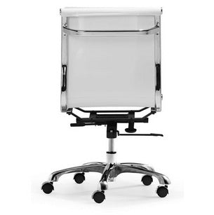Zuo Modern Lider Plus Armless Office Chair, Black(215218), 