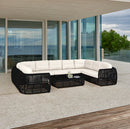 Skyline Design Dynasty 10-Piece Sectional Set with Sunbrella Cushions