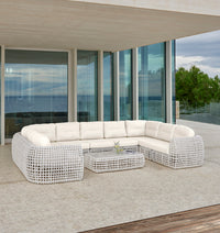 Skyline Design Dynasty 10-Piece Sectional Set with Sunbrella Cushions