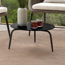 Skyline Design Rodona Side Table with Glass
