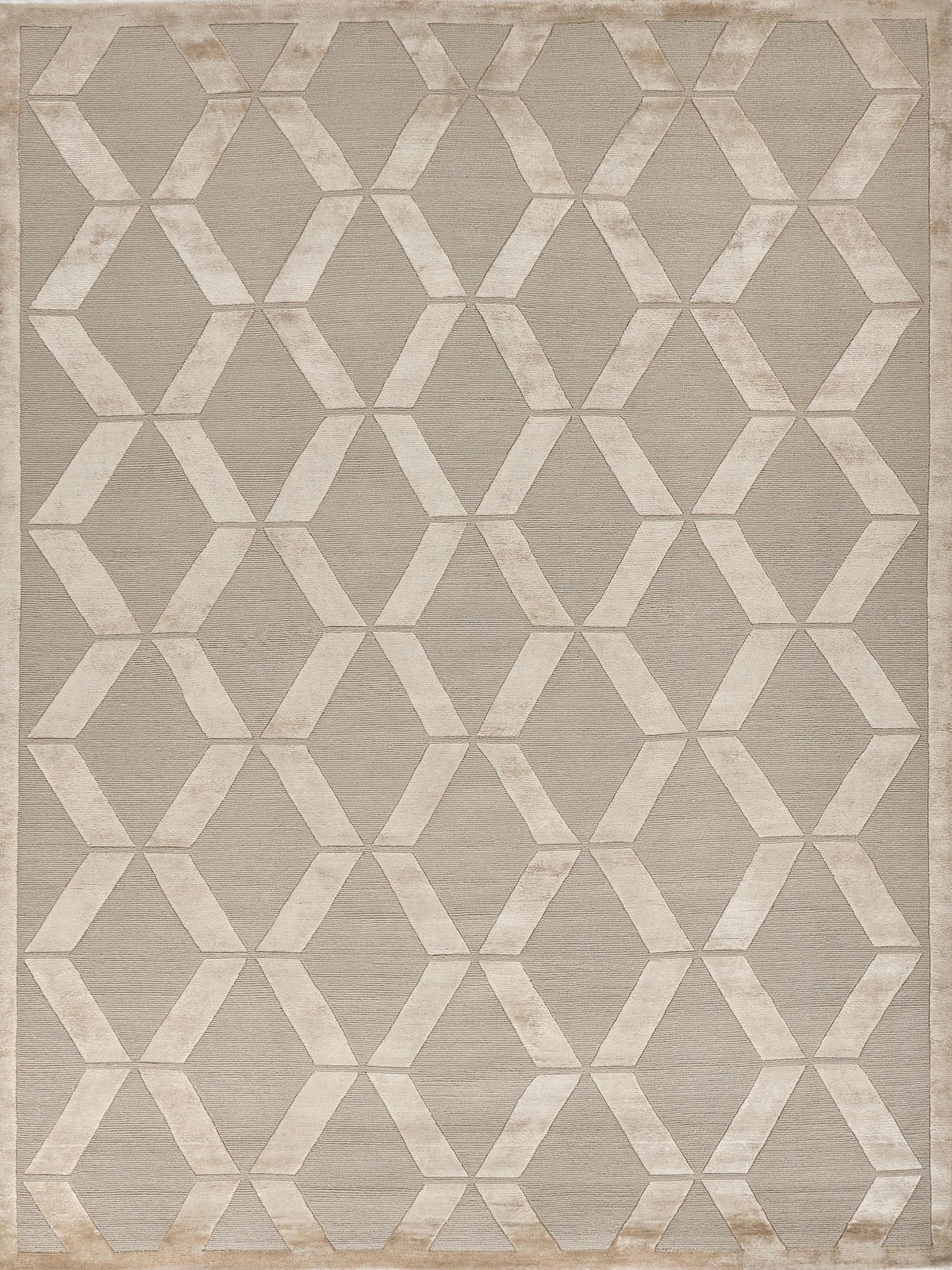 Exquisite Rugs Metro Velvet Handmade Hand-Knotted New Zealand Wool and Viscose  Area Rug