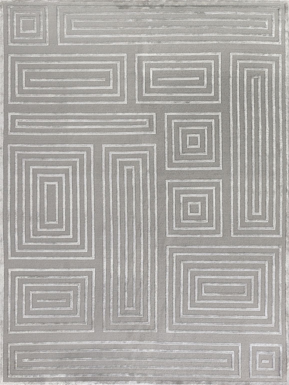 Exquisite Rugs Metro Velvet Handmade Hand-Knotted New Zealand Wool and Viscose  Area Rug