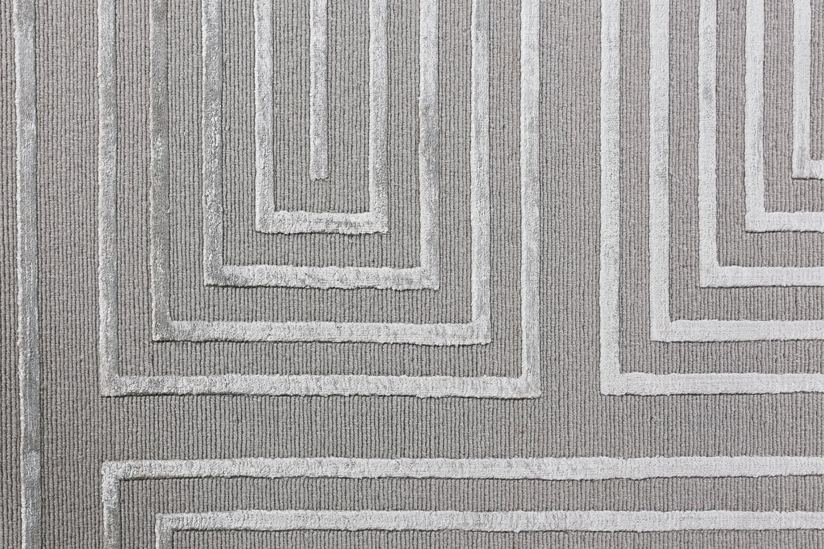 Exquisite Rugs Metro Velvet Handmade Hand-Knotted New Zealand Wool and Viscose  Area Rug