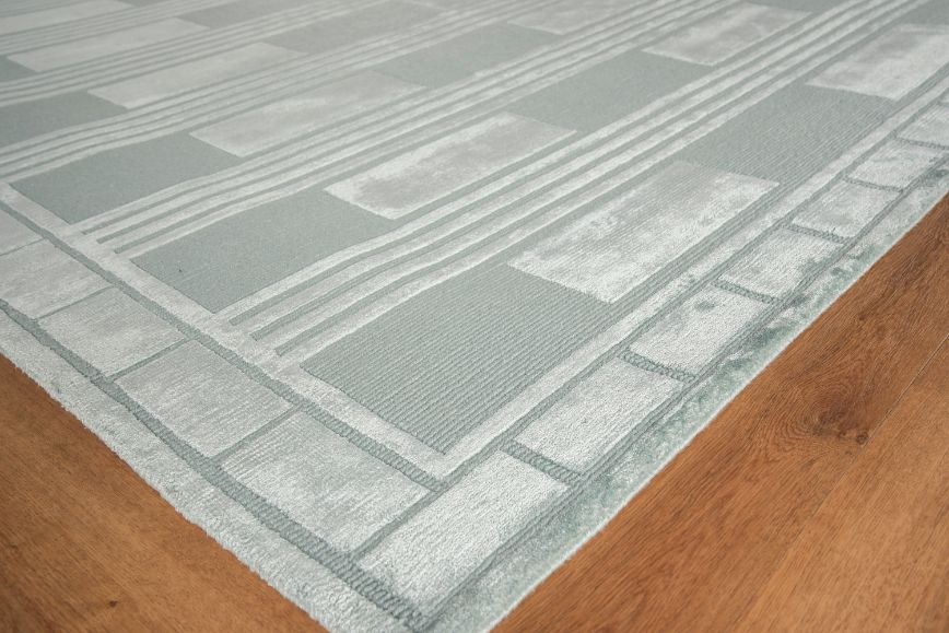 Exquisite Rugs Metro Velvet Handmade Hand-Knotted New Zealand Wool and Viscose  Area Rug