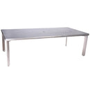 Woodard Metropolis Rectangular Dining Umbrella Table, Default Title, Metropolis, Aluminum, Dining TablesOutdoor