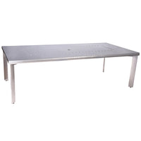Woodard Metropolis Rectangular Dining Umbrella Table, Default Title, Metropolis, Aluminum, Dining TablesOutdoor