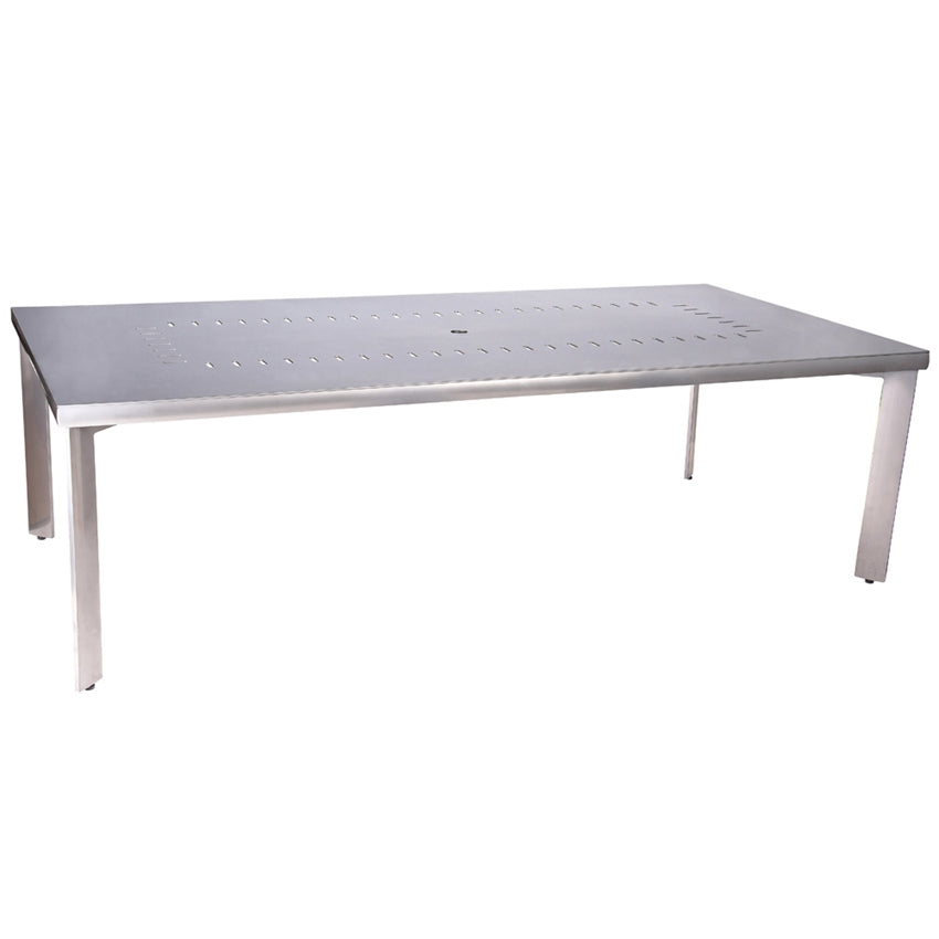 Woodard Metropolis Rectangular Dining Umbrella Table, Default Title, Metropolis, Aluminum, Dining TablesOutdoor