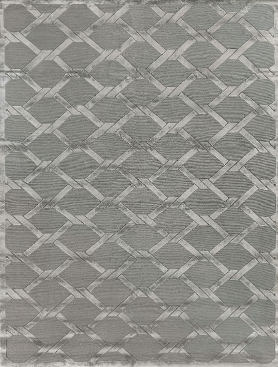 Exquisite Rugs Metro Velvet Handmade Hand-Knotted New Zealand Wool and Viscose  Area Rug