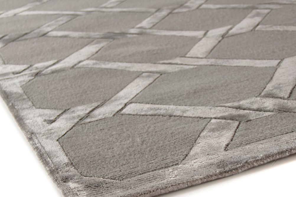 Exquisite Rugs Metro Velvet Handmade Hand-Knotted New Zealand Wool and Viscose  Area Rug