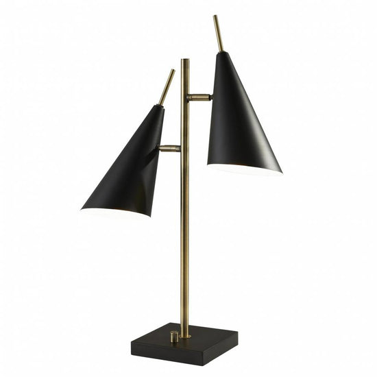 Adesso Owen Table Lamp Antique Brass