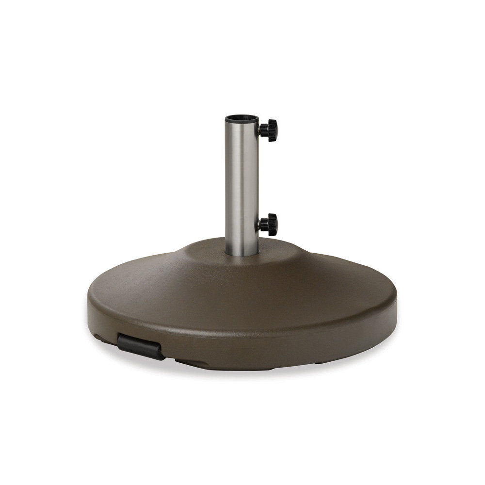 Telescope Casual 21" Round 80 Pound Umbrella Base With Wheels, Graphite, Aluminum, Outdoor