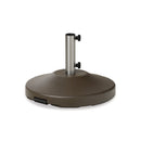 Telescope Casual 21" Round 80 Pound Umbrella Base With Wheels, Graphite, Aluminum, Outdoor