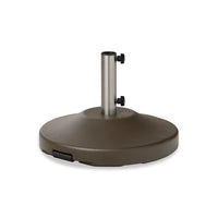 Telescope Casual 21" Round 80 Pound Umbrella Base With Wheels, Graphite, Aluminum, Outdoor