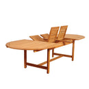 International Home Miami Amazonia Koningsdam 13 Piece Teak Double Extendable Rectangular Patio Dining Set