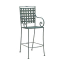 Woodard Sheffield Stationary Bar Stool with Optional Cushion, Aged Teak, No Cushion, Grade A Fabric, Garden Chairs, Bar Stools, Sheffield, Iron, Bar Stools, Curved, Outdoor