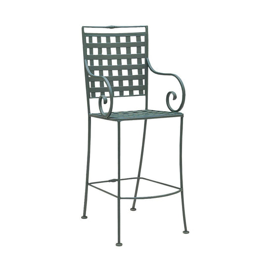 Woodard Sheffield Stationary Bar Stool with Optional Cushion
