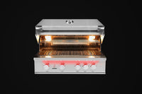 TrueFlame 32" 4 Burner Gas Grill - Liquid Propane/Natural Gas, Liquid Propane, Gas Grills, Stainless Steel, 