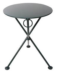 Furniture DesignHouse FrenchCafe  Round Bistro 3-leg Folding Bistro Table / 28" Round Metal Top