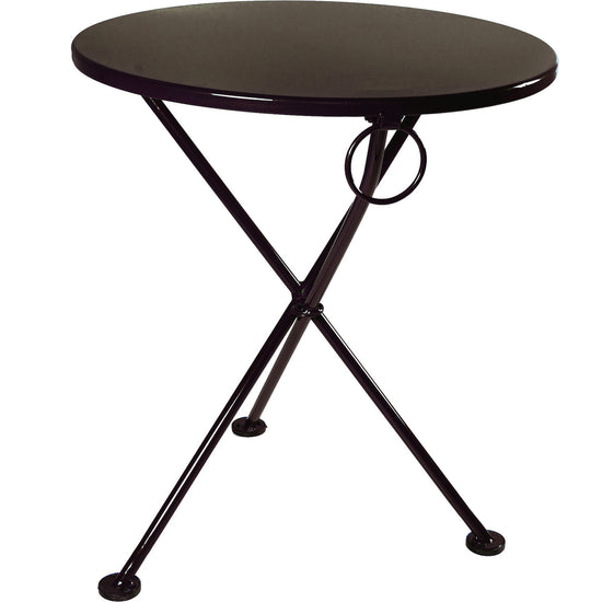 Furniture Designhouse French Cafe Round Bistro 3-leg Round Folding Bistro Table