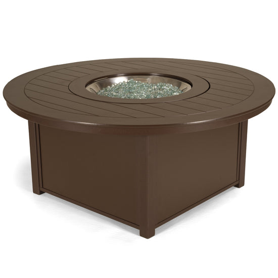 Telescope Casual 54" Round Marine Grade Polymer Top Chat Height Fire Table