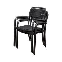 International Home Miami Atlantic Oosterdam 4 Piece Patio Armchair Set