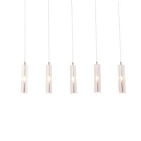 Zuo Modern Celeron Ceiling Lamp Clear, Lighting, Chrome, Steel, 