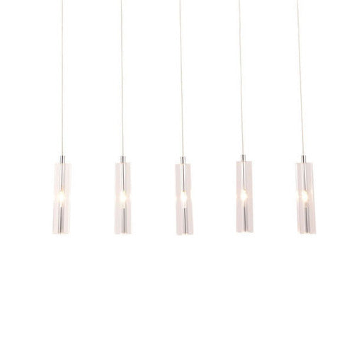 Zuo Modern Celeron Ceiling Lamp Clear, Lighting, Chrome, Steel, 