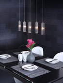 Zuo Modern Celeron Ceiling Lamp Clear, Lighting, Chrome, Steel, 