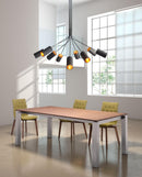 Zuo Modern Ambition Ceiling Lamp Black, Lighting, Chrome, Steel, 