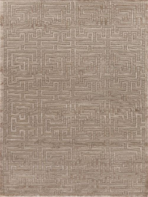 Exquisite Rugs Metro Velvet Handmade Hand-Knotted New Zealand Wool and Viscose  Area Rug