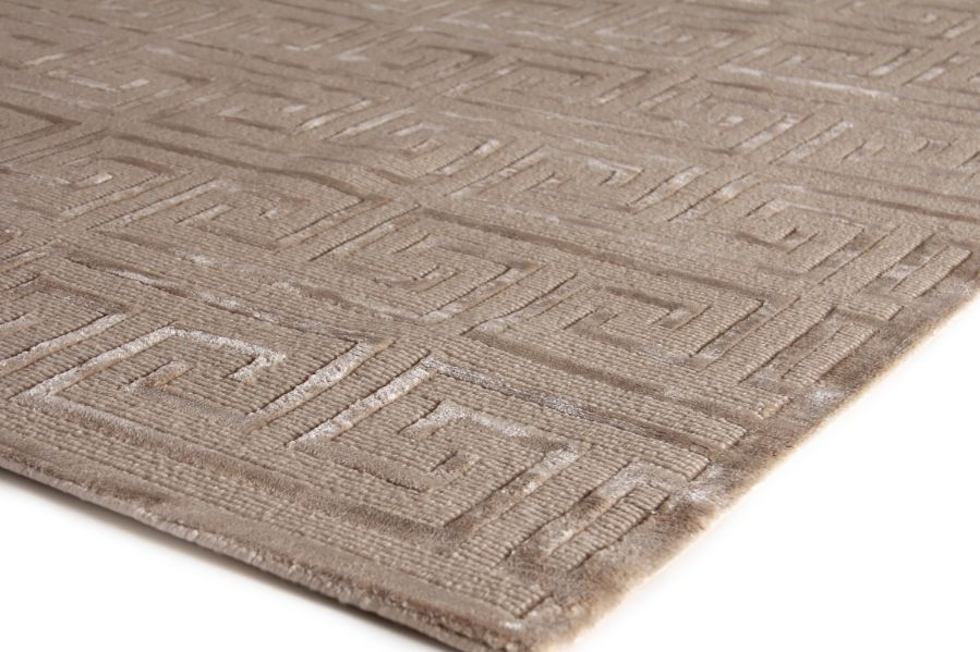 Exquisite Rugs Metro Velvet Handmade Hand-Knotted New Zealand Wool and Viscose  Area Rug