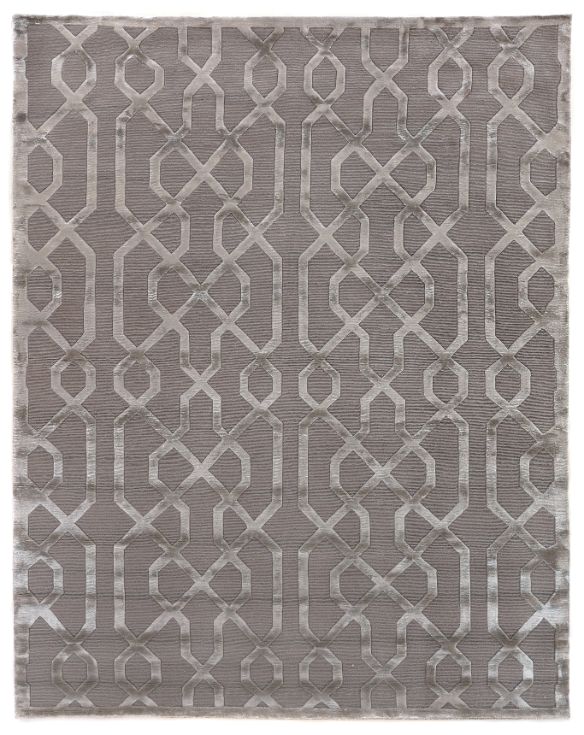 Exquisite Rugs Metro Velvet Handmade Hand-Knotted New Zealand Wool and Viscose  Area Rug