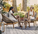 Cane-Line Strington 2-Seater Sofa with Teak Frame - Sonnet Commercial