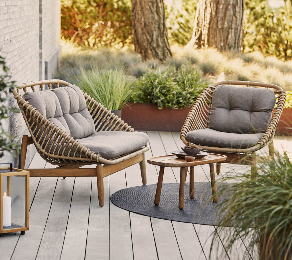 Cane-Line Strington 2-Seater Sofa with Teak Frame - Sonnet Commercial