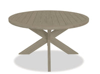 Sunset West 56" Round Dining Table in Coastal Teak - No Umbrella Hole