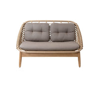 Cane-Line Strington 2-Seater Sofa with Teak Frame - Sonnet Commercial