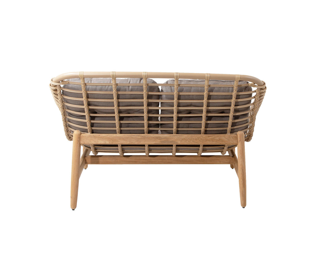 Cane-Line Strington 2-Seater Sofa with Teak Frame - Sonnet Commercial